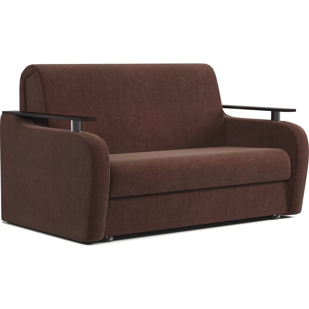Изображение товара Диван аккордеон Шарм Гранд Д 120 велюр шоколад для гостиной