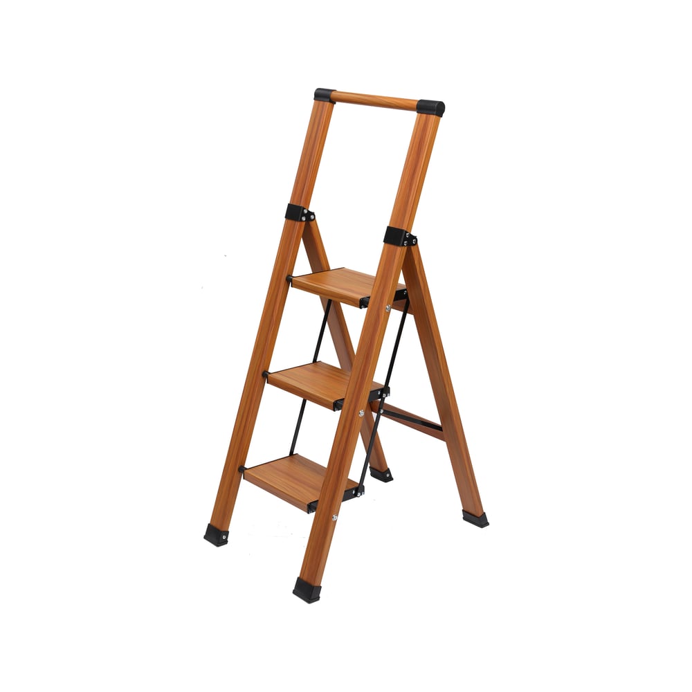 Изображение товара Стремянка Сорокин 0,7 алюминиевая односторонняя полупрофессиональная рабочая высота 2.35 м