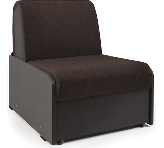 Изображение товара Кресло-кровать Шарм Коломбо БП 90 рогожка шоколад и экокожа шоколад 170522266