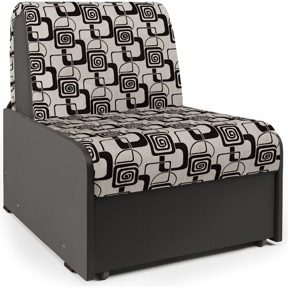 Изображение товара Кресло-кровать Шарм Коломбо БП 90 шенилл ромб и экокожа шоколад