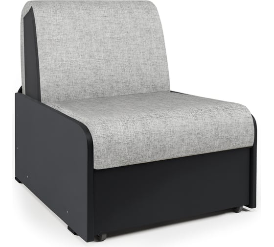 Изображение товара Кресло-кровать Шарм Коломбо БП 90 шенилл серый и экокожа черный 170522272