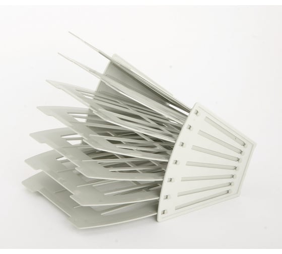 Изображение товара Лоток для бумаг Attache сборный, на 6 отделений, серый 495650