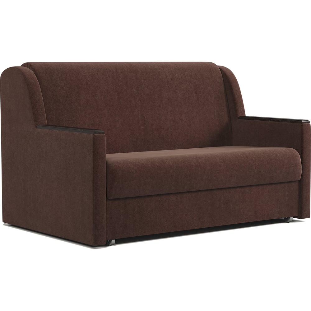 Изображение товара Диван-кровать Шарм Аккорд Д 100 велюр Дрим шоколад современный стиль