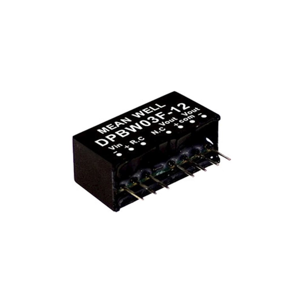 Изображение товара Источник питания DC/DC Mean Well DPBW03G-15, 15В 0.1А компактный