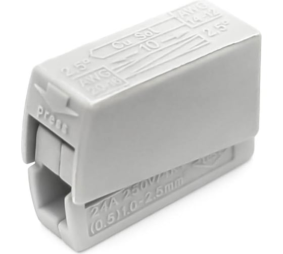 Изображение товара SLP Клемма для подключения светильников SLP electrics PCT-111 с пастой 10шт в пакете SL0440-0011