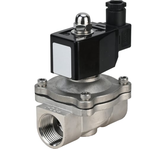 Изображение товара Клапан электромагнитный DN.ru VS2W-301V-NC Ду10 Ру10 двухходовой, сталь, VITON, 24В DC D130-03375