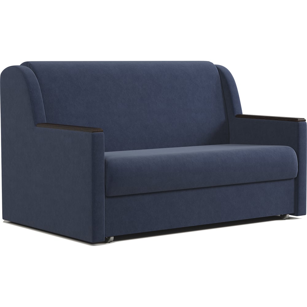 Изображение товара Диван-кровать Шарм Аккорд Д 140 велюр Ультра миднайт современный комфортабельный