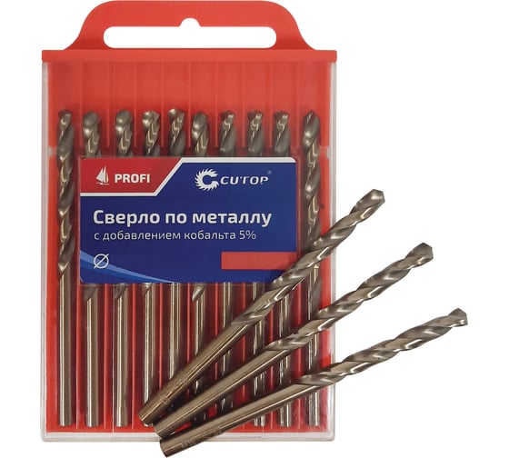 Изображение товара Сверло по металлу с кобальтом (10 шт; 2.7х33х61 мм) CUTOP 48-27-10