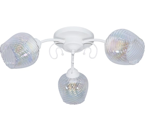 Изображение товара Светильник потолочный ЭЛЕТЕХ Дези 131 бел.муар.(Плафон 8310) НПБ 01-3x60-186 1005405398