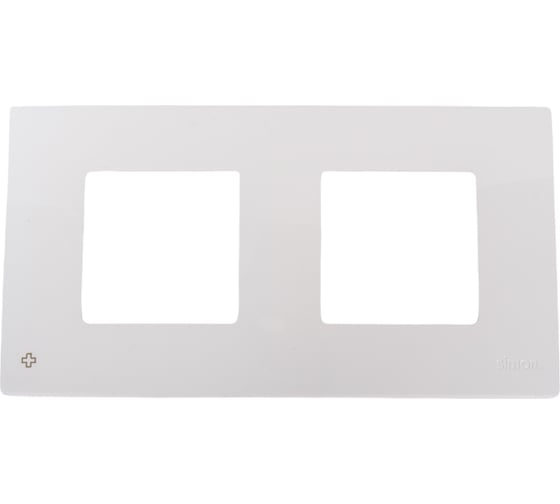 Изображение товара Декоративная накладка Simon на рамку базовую, 2 поста, антибакт. функция, S27 Play, белый 2700627-060