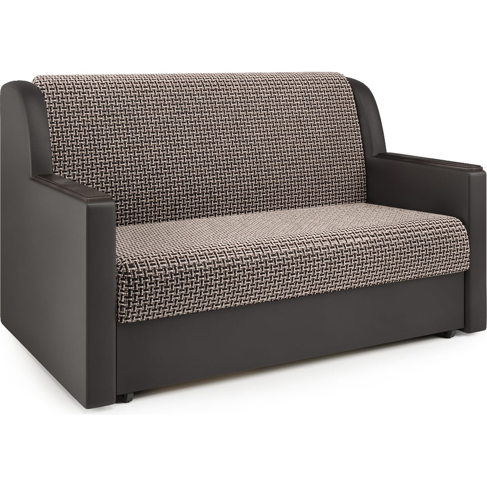 Изображение товара Диван-кровать Шарм Аккорд Д 100 Корфу коричневый экокожа современный стиль