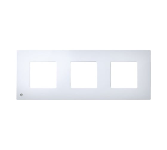 Изображение товара Декоративная накладка Simon на рамку базовую, 3 поста, антибакт. функция, S27 Play, белый 2700637-060