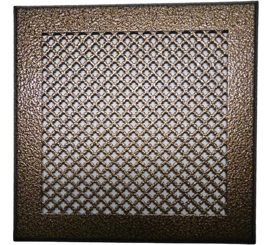 Изображение товара Решетка вентиляционная ООО Вентмаркет 150x150мм, металлическая на магнитах, цветок, антик бронза VRC00150S10