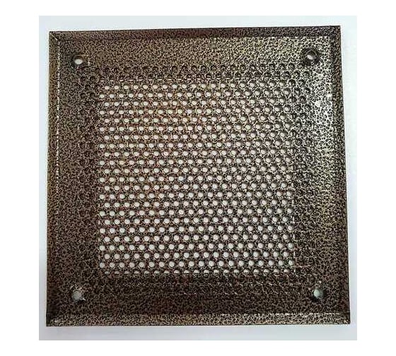 Изображение товара Решетка вентиляционная 150x150 мм, металлическая на саморезах кружок, слоновая кость ООО Вентмаркет VRK00150S