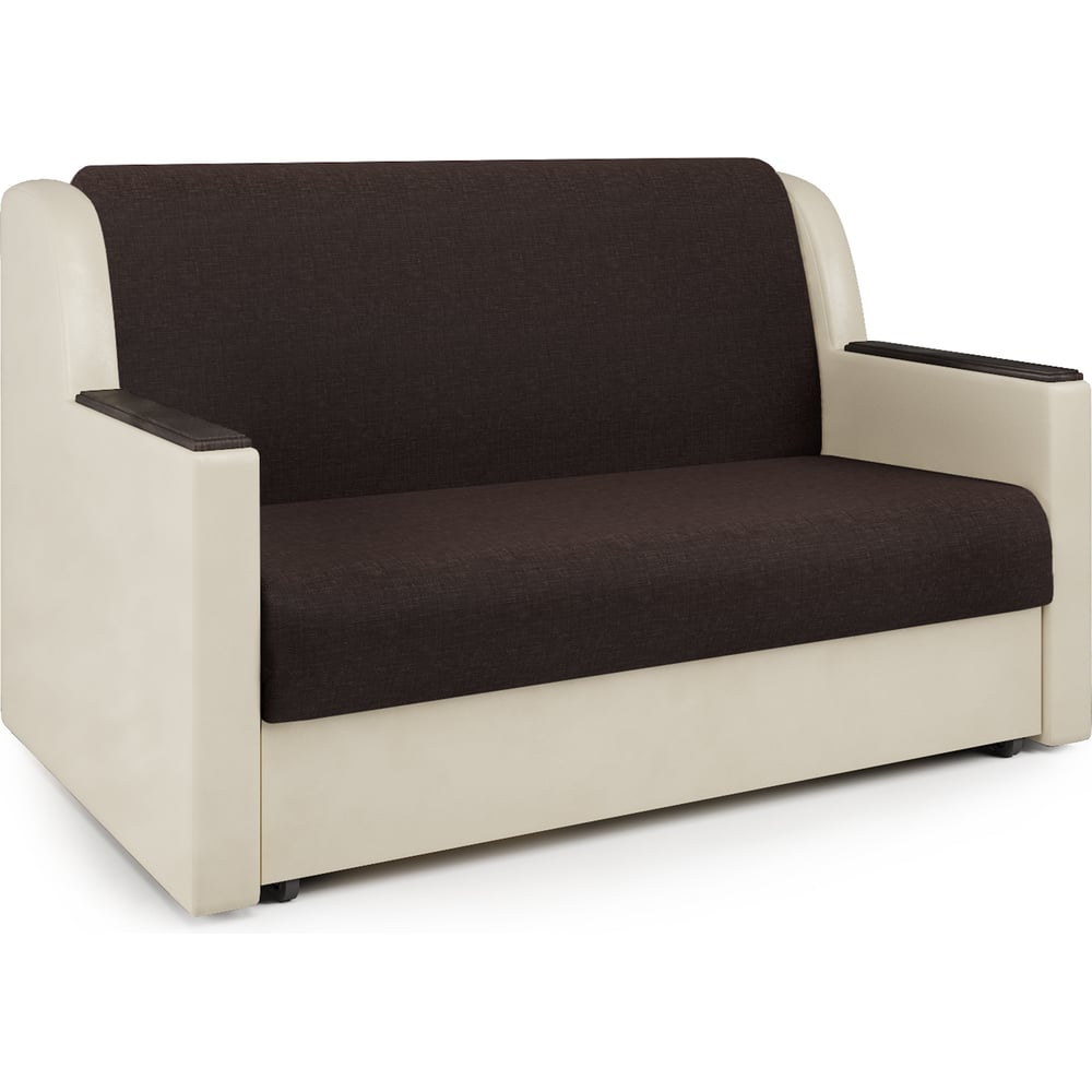 Изображение товара Диван-кровать Шарм Аккорд Д 1600 мм рогожка и экокожа, современный стиль