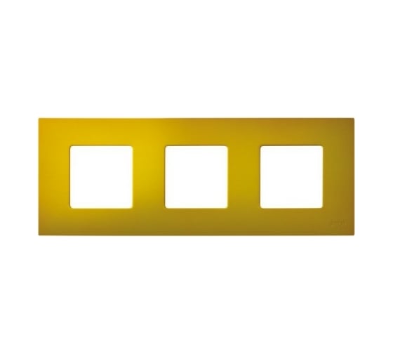 Изображение товара Декоративная накладка Simon на рамку базовую, 3 поста, S27 Play, Arctic, жёлтый 2700637-081