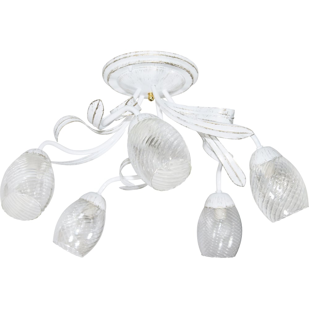 Изображение товара Потолочный светильник ЭЛЕТЕХ Лилия 151 белый золото современный дизайн