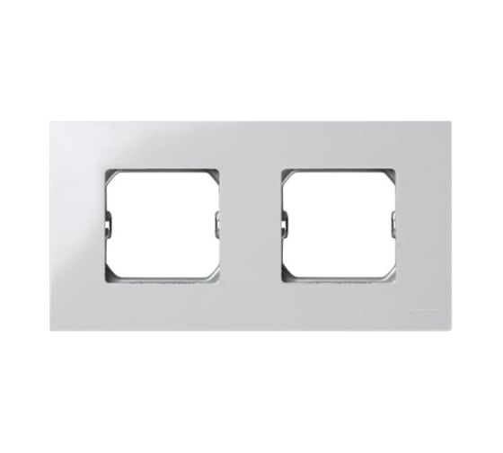 Изображение товара Базовая рамка Simon 2 поста, 85х162мм, +суппорт, S27 Play, белый 2700620-030