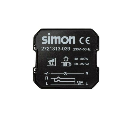 Изображение товара Регулирующий модуль Simon лампы накалгалоген, S27 2721313-039