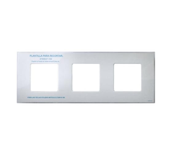 Изображение товара Декоративная накладка Simon на рамку базовую, 3 поста, S27 Play, прозрачный 2700637-108