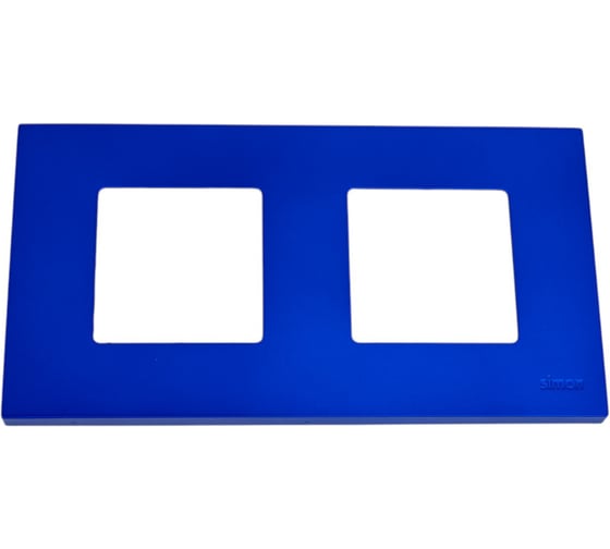 Изображение товара Декоративная накладка Simon на рамку базовую, 2 поста, S27 Play, Arctic, синий 2700627-083