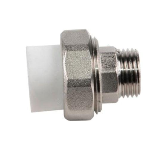 Изображение товара Муфта комбинированная RTP разъемная, американка, наружная резьба, D63х2 мм 10650