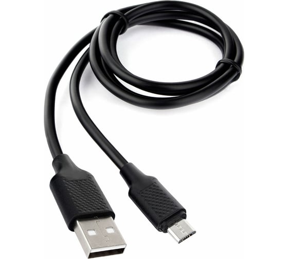 Изображение товара Кабель Cablexpert, USB 2.0, AM/microB, длина 1м, черный CCB-mUSB2-AMBMO2-1MB