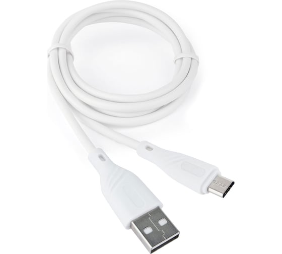 Изображение товара Кабель Cablexpert, USB 2.0 AM/microB, издание Classic 0.1, длина 1м, белый CCB-mUSB2-AMBMO1-1MW