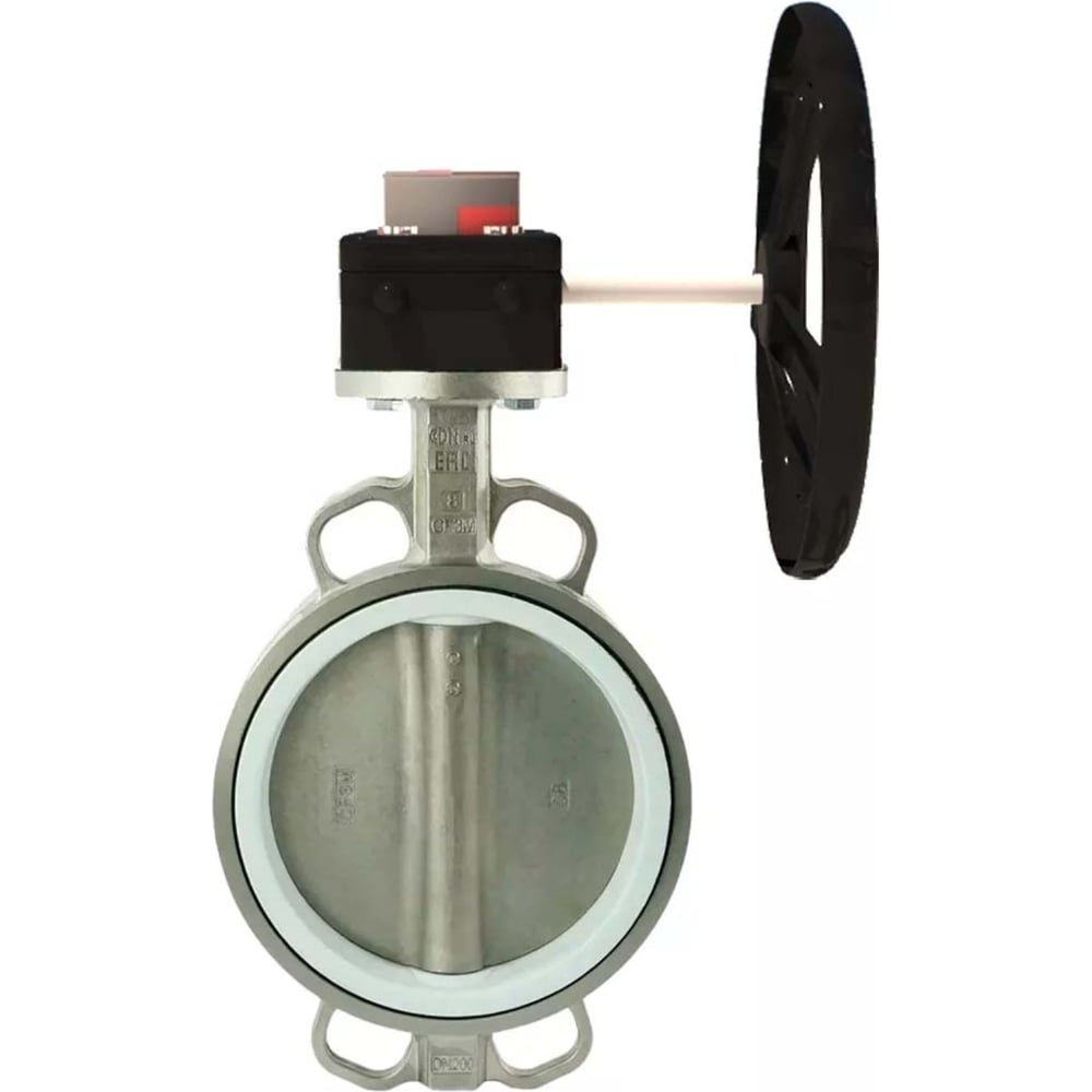 Изображение товара Затвор DN.ru 316L-316L-PTFE Ду80 с редуктором Ру16 D050-12136