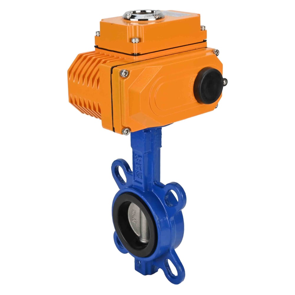 Изображение товара Затвор DN.ru GGG50-316L-EPDM Ду100 Ру16 с электроприводом QT-008 220В