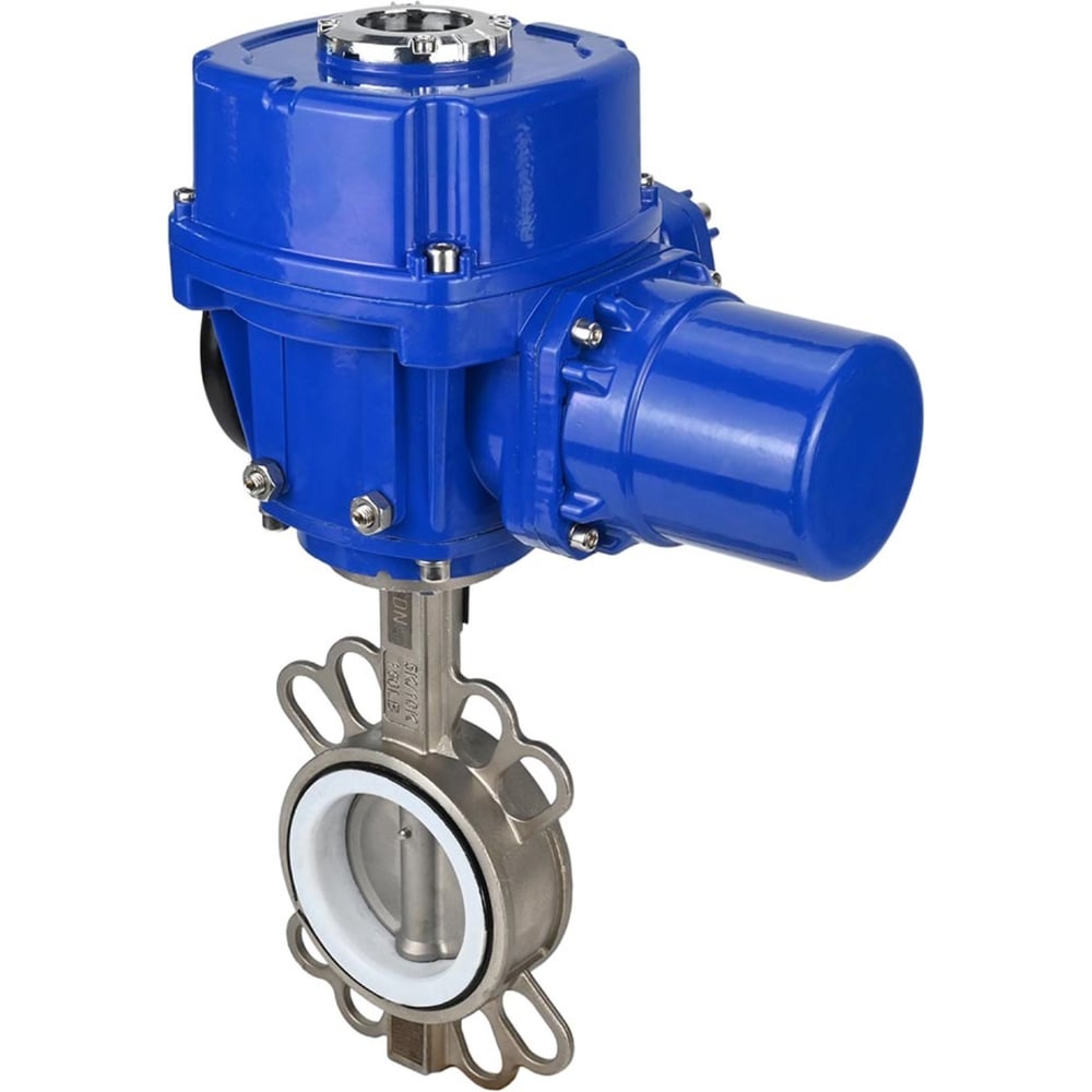 Изображение товара Затвор DN.ru 316L-316L-PTFE Ду65 Ру16 с электроприводом 380В