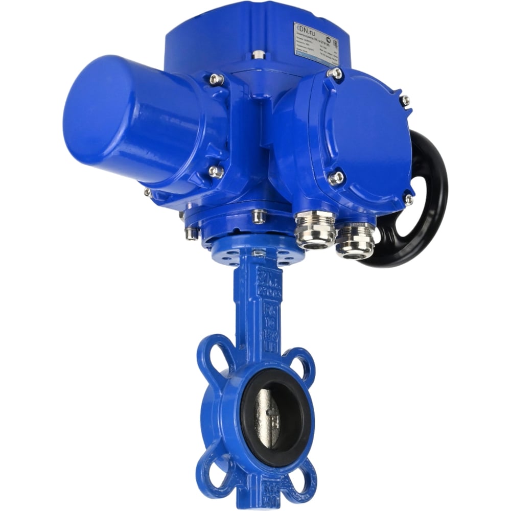 Изображение товара Затвор DN.ru GGG50-316L-EPDM Ду125 Ру16 с электроприводом QT-W (M)-010