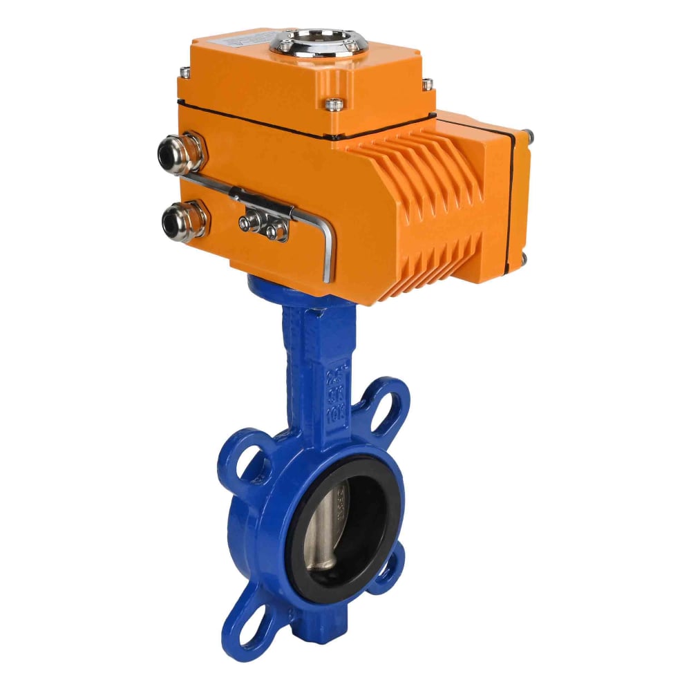 Изображение товара Затвор DN.ru GGG50-316L-EPDM Ду150 Ру16 с электроприводом QT-010