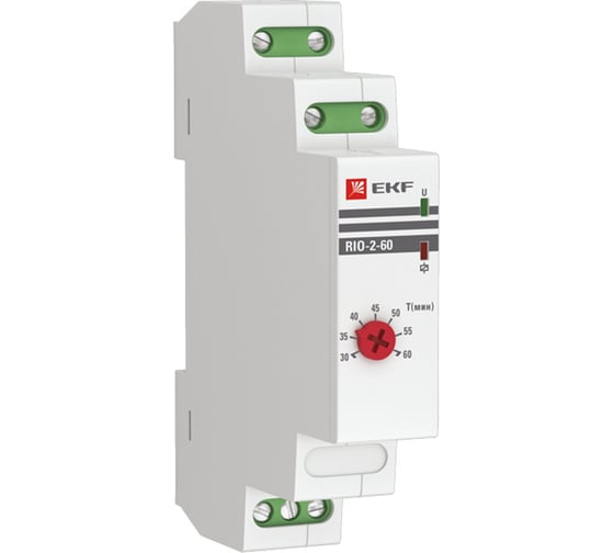 Изображение товара Импульсное реле с задержкой отключения EKF 30-60 мин PROxima rio-2-60