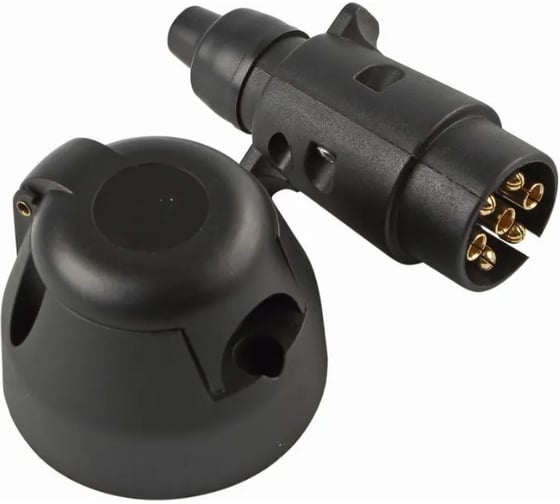 Изображение товара Разъем прицепа GARDE вилка+розетка, 12В, металл 7 контактов GRM007