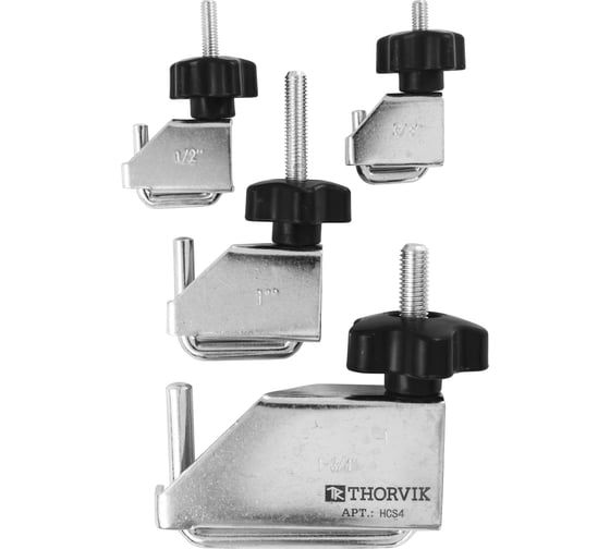 Изображение товара Металлические зажимы для шлангов THORVIK в наборе, 4 предмета HCS4 053249