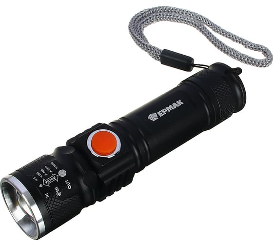 Изображение товара Фонарь ЕРМАК 1 XPE LED 4 режима, пластик, металл 224-015