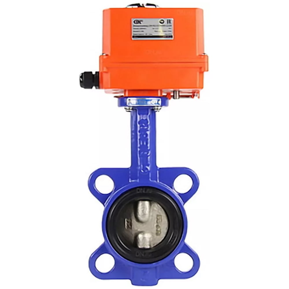 Изображение товара Затвор DN.ru GGG50-316L-EPDM Ду50 с электроприводом QT-003-MINI 220В