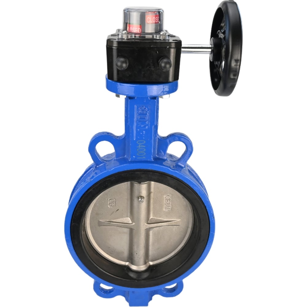 Изображение товара Затвор DN.ru WCB-316L-EPDM Ду50 Ру16 с редуктором HGB-1