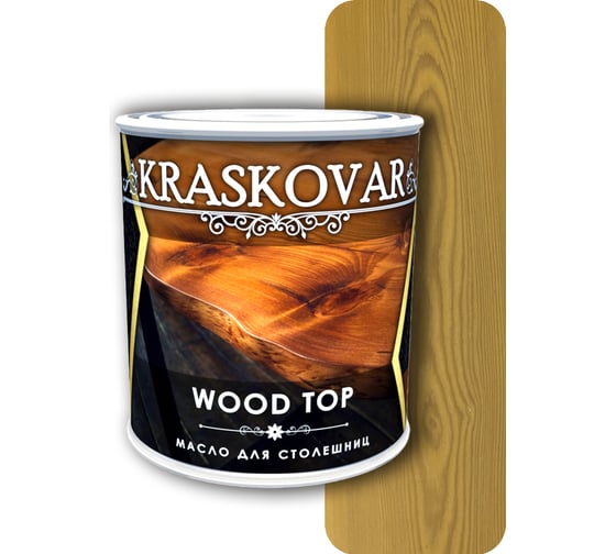 Изображение товара Масло для столешниц Kraskovar Wood Top бук 0,75 л 1369