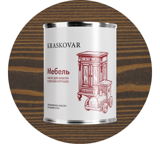 Изображение товара Масло экологичное Kraskovar «Мебель» Палисандр 0,75л 1371