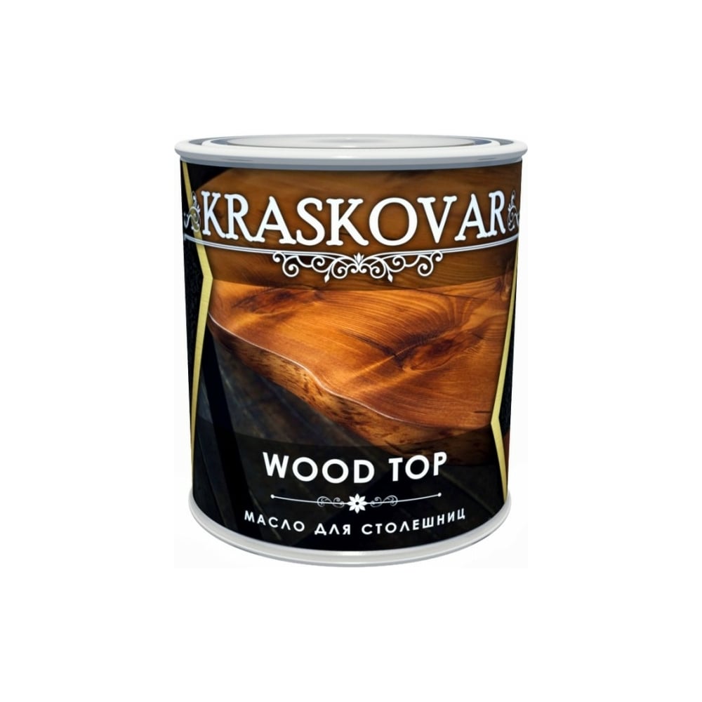 фото Масло для столешниц kraskovar wood top орех 0,75 л 1367