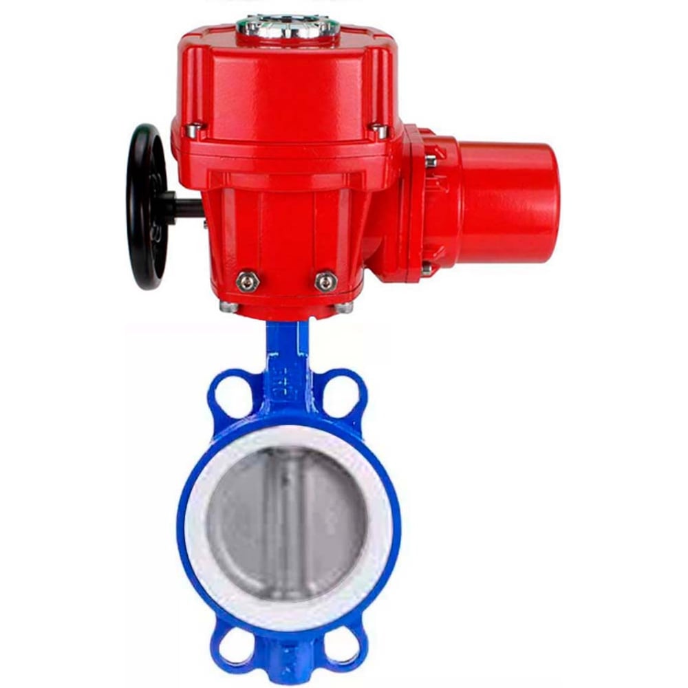 Изображение товара Затвор DN.ru WCB-316L-PTFE Ду65 Ру16 с электроприводом 220В