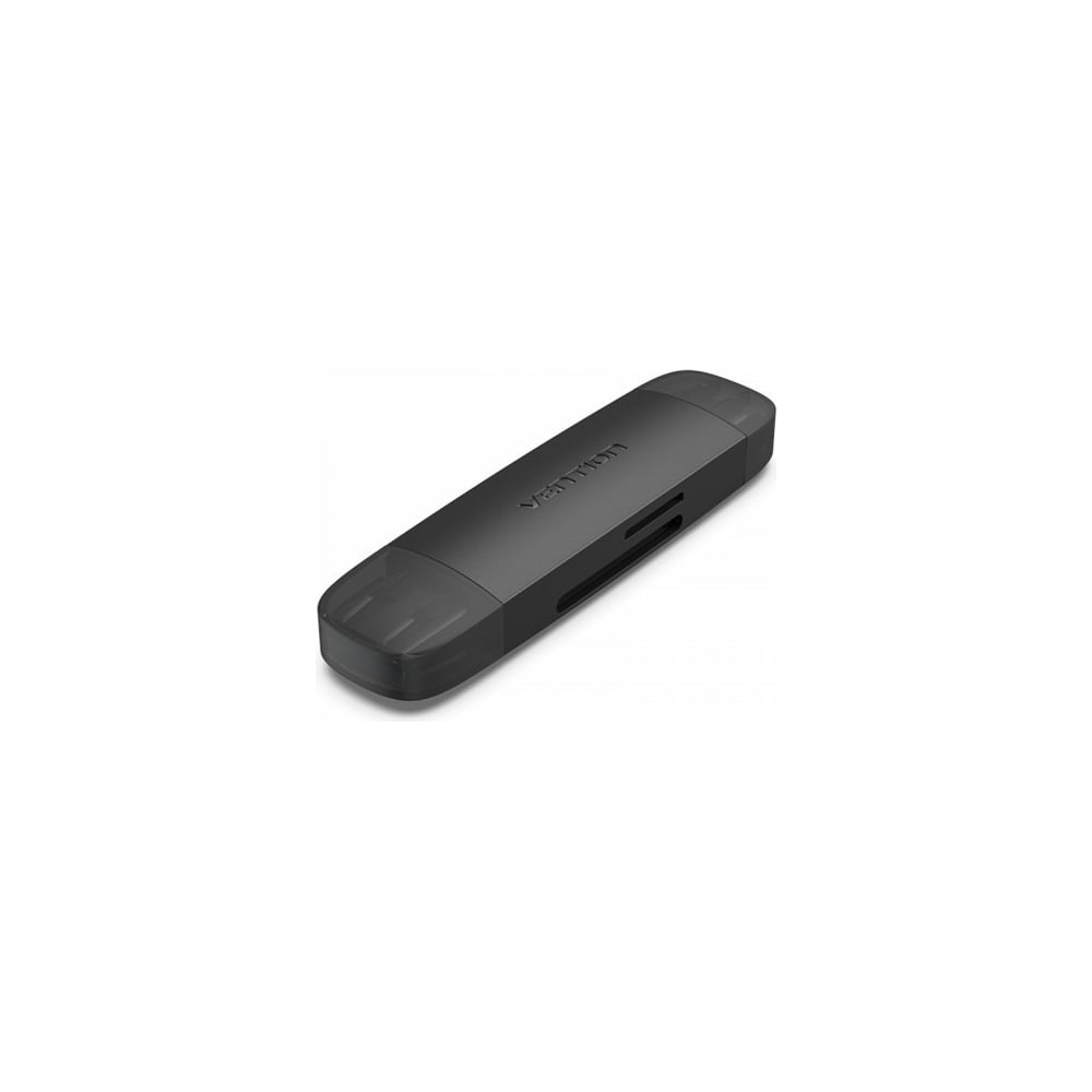 Изображение товара Картридер VENTION USB 3.0 A+C SD TF черный компактный адаптер