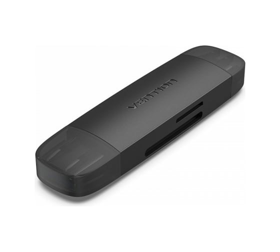 Изображение товара Картридер VENTION USB 3.0 A+C (SD+TF) Черный CLKB0