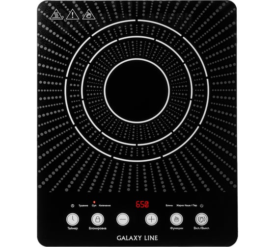 Изображение товара Индукционная плитка Galaxy LINE GL 3066, черный, 2000 Вт 7022230660