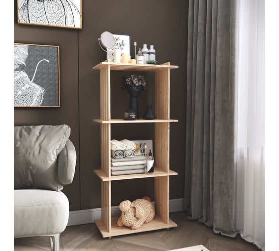 Изображение товара Стеллаж деревянный Denzol's ИZDEREVA «Колумб стандарт» (Сосна неокрашенная) DM0015