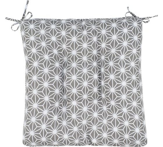 Изображение товара Набор подушек на стул Guten Morgen высокие, рогожка, абстракция серая, 40x40 см, 2 шт. НПВабс-40-40-2