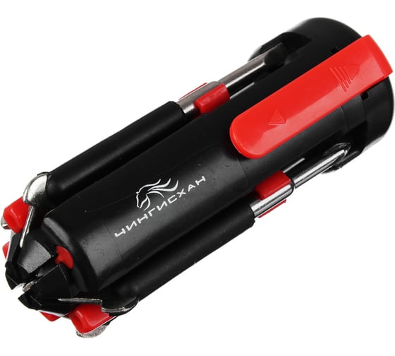 Изображение товара Фонарь с инструментами ЧИНГИСХАН 6-в-1, 4 LED, пластик и металл 198-088