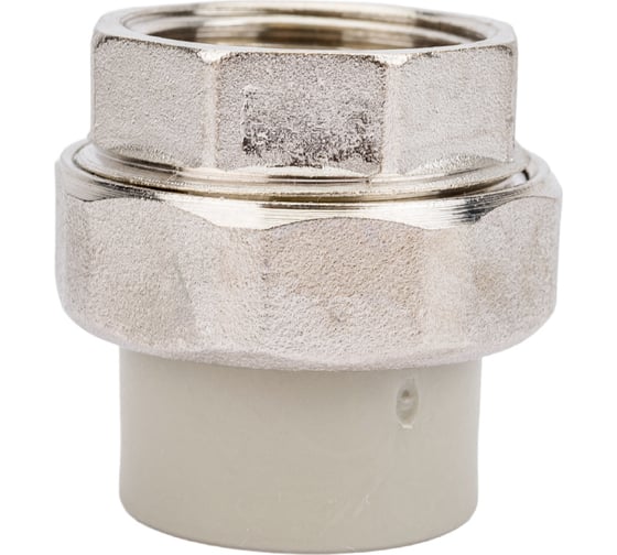 Изображение товара Муфта комбинированная RTP разъемная, американка, внутренняя резьба, D20х3/4 мм., серая 15516